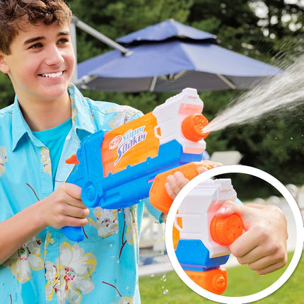 NERF Super Soaker Flip Fill Water Blaster, 4 Spray Styles, Fast Fill, 30 Fluid Ounce Tank, Outdoor Toys, Kids Easter Gifts or Basket Fillers Stuffers, Ages 6+