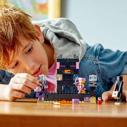 LEGO Minecraft The End Arena 21242 Bnuilding Toy Set; Fun Toy with Ender Dragon; Playset for Kids Aged 8 and Above
