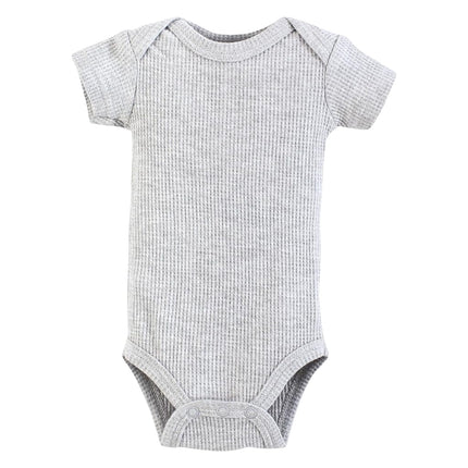 Hudson Baby Conjunto de pijama térmico unisex de 4 piezas para prematuros, manga corta, copo de nieve, prematuro