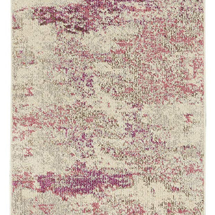 Nourison Celestial Modern Area Rug Runner, 2'2" x 7'6" (2'x8'), Ivory/Pink