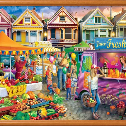 MasterPieces 750 Piece Jigsaw Puzzle for Adults, Family, Or Youth - Weekend Market - 18"x24"