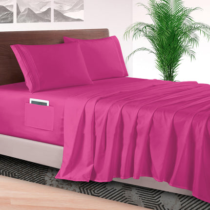 Elegant Comfort 4-Piece Bed Sheet Set - Luxury Bed