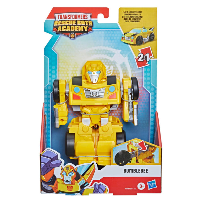 Transformers Rescue Bots Academy Bumblebee, robot transformable, figurine articulée de collection Playskool Heroes de 15 cm pour enfants de 3 ans et plus (Exclusivité Amazon)