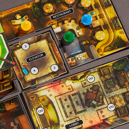 Juego de mesa Hasbro Gaming Cluedo Escape: El hotel de medianoche, juego de escape Cluedo, juegos de misterio de una sola resolución, juegos familiares para mayores de 10 años, de 1 a 6 jugadores, 90 minutos de media (F6417)