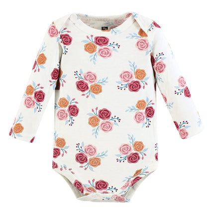 Hudson Baby unisex-baby Cotton Long-sleeve Bodysuits, Cutest Pumpkin, 6-9 Months