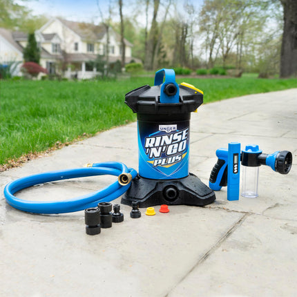 Unger Professional Rinse ‘n’ Go Spotless Car Washing System with Deionization Filter, Auto Cleaning Supplies for Deionized Water with Streak-Free Results, Great for Boats, Cars, RVs, and Solar Panels