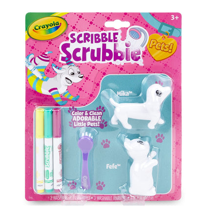 Crayola Scribble Scrubbie Pets 6/Pkg-Cat & Dog
