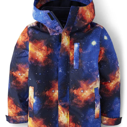 The Children's Place,Veste d'hiver 3 en 1 épaisse,Coque résistante au vent et à l'eau, Intérieur en molleton,GARÇON INTERGALACTIQUE_TIDAL | TIDAL,XXL(16)