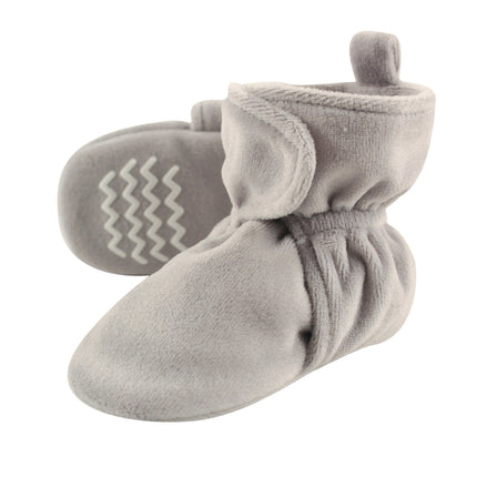 Hudson Baby Baby Cozy Velour Booties with Non Skid