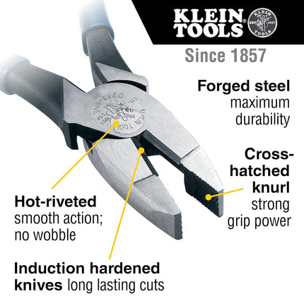 Lineman's Pliers, 20 cm Klein Tools D213-8NE
