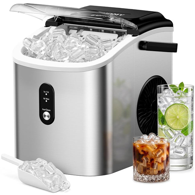 EUHOMY Countertop Ice Maker Machine with Handle, 2