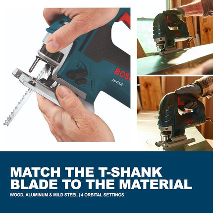 Bosch-rotozip-skil 7.0 Amp Top Handle Jigsaw JS470E