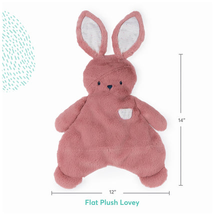 GUND Baby Oh So Snuggly Bunny Lovey, manta de peluche supersuave de primera calidad para bebés y recién nacidos, rosa polvoriento