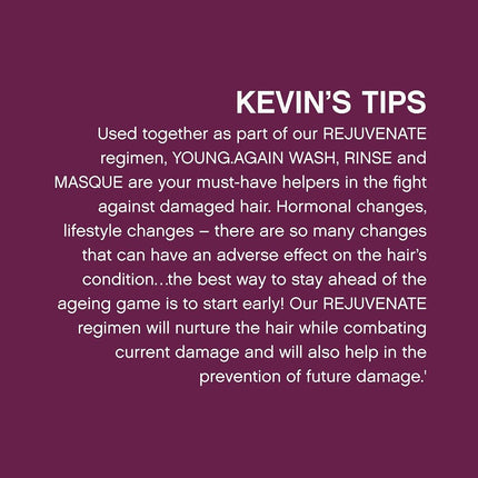 KEVIN.MURPHY YOUNG.AGAIN.WASH Moisturising Shampoo, Dry Damaged Hair, 250ml