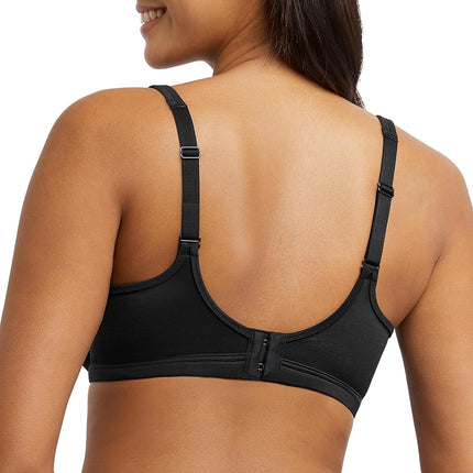 Bali Women's One Smooth U Lace Minimizer, Sujetador Convertible de Cobertura Total con Aros, Negro, 42DD