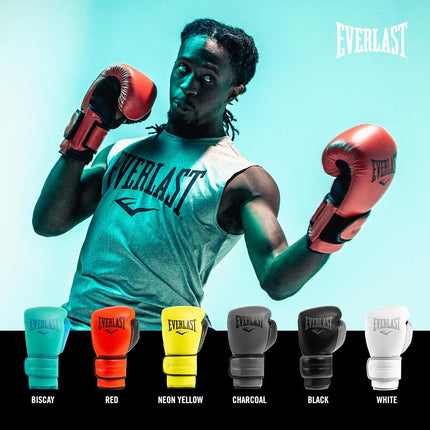 Everlast Unisex Powerlock Training Gloves Red 14oz