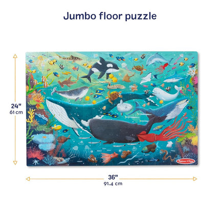 Melissa & Doug New! Underwater 48pc Floor Puzzle