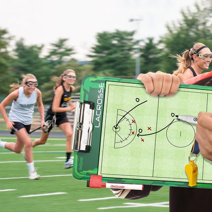 GoSports Dry Erase Coaches Board with 2 Dry Erase Pens