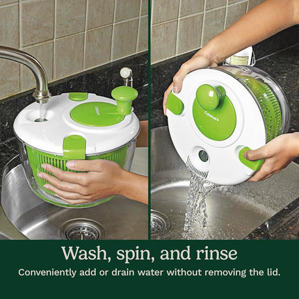 Cuisinart CTG-00-SAS Salad Spinner, Green and White 5 Quart