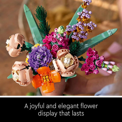 LEGO Icons Flower Bouquet 10280 Building Decoration Set - Artificial Flowers with Roses, Decorative Home Accessories, Gift for Him and Her, Botanical Collection and Table Art for Adults