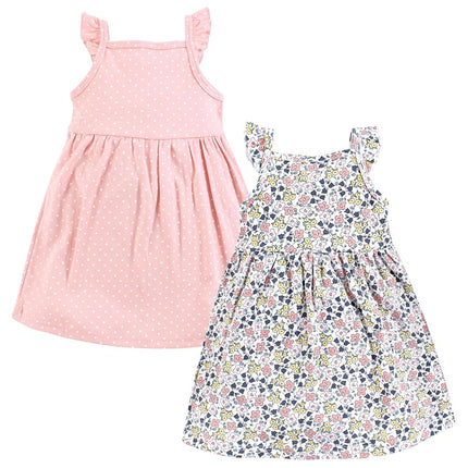 Robes en coton pour bébés filles Hudson Baby, motif fleuri minuscule, 12-18 mois