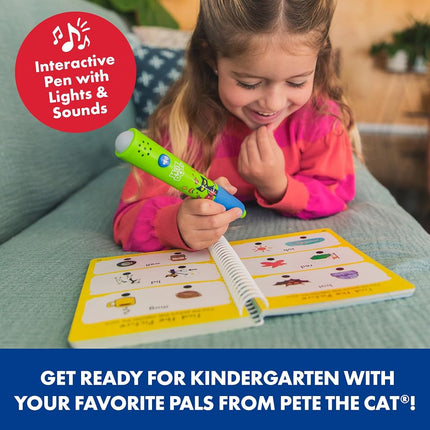 Educational Insights Hot Dots Pete The Cat Kindergarten Reading & Math Workbook, Includes 200 Activites, Reading Games for Kids Ages 5+