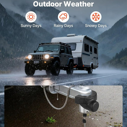 VEVOR Trailer Hitch Lock, Compatible with 2-5/16 in Couplers, Heavy-Duty Anti-Theft Trailer Ball Lock with 3 Keys, Prying-Resistant & Impact-Resistant, Fits for RVs, Boats, Off-Road Vehicles, Trailers