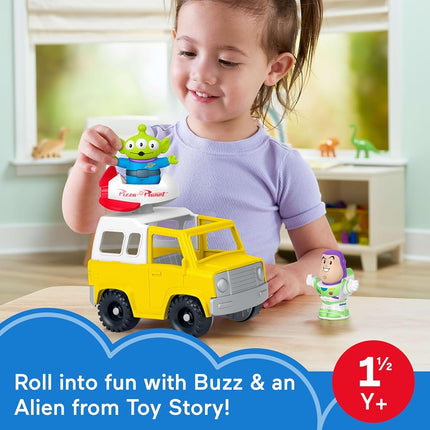 Fisher-Price - Disney and Pixar Toy Story Pizza Planet Truck Children's Toy with Buzz Lightyear and Alien Figures for Children from 18 Months