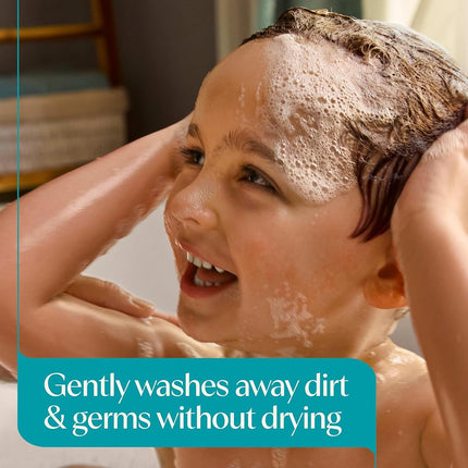 Aveeno Kids Sensitive Skin Face & Body Wash with Oat Extract, Gently Cleans Dirt & Germs without Drying, Tear-Resistant & Suitable for All Skin Tones, Hypoallergenic, 45 ml