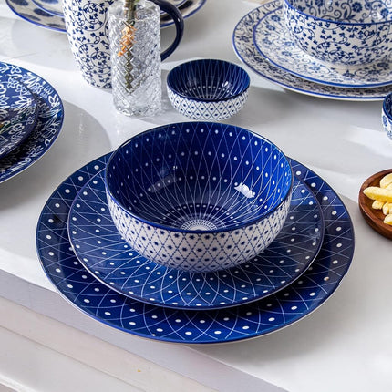 Cerkik 23 Oz / 652 ml Ceramic Soup Bowls Set of 6