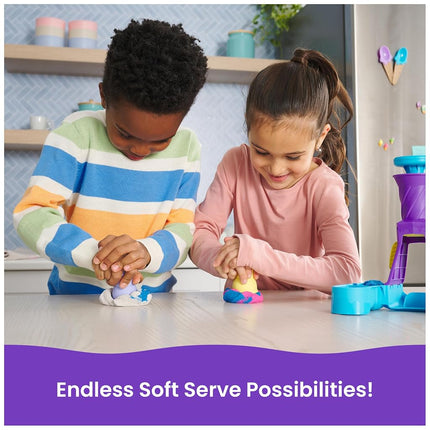 Kinetic Sand Soft Serve Station, Moldable Play Sand Sensory Toys, Ages 5+