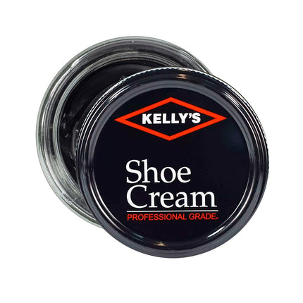 Kelly's Black Shoe Polish 1.5 oz - Professional Leather Shoe Cream