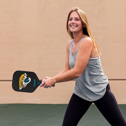 Franklin Sports NFL Jacksonville Jaguars Pickleball Paddle - Official NFL Team Pickleball Paddles - USAP (USAPA) Approved Premium Quality Pickleball Paddles - Authentic Team Logos + Colors