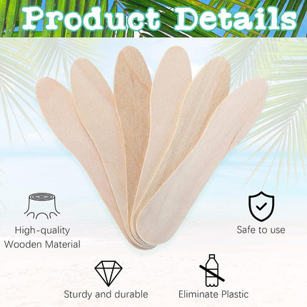 Nuogo 1500 Pcs Wooden Ice Cream Sample Spoons Bulk, 3''