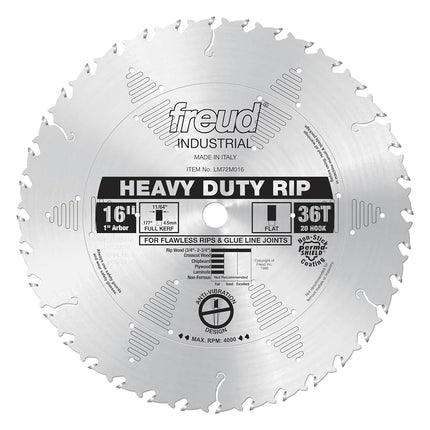 Freud LM72M016 16-Inch 36 Tooth FTG Ripping Saw Bl