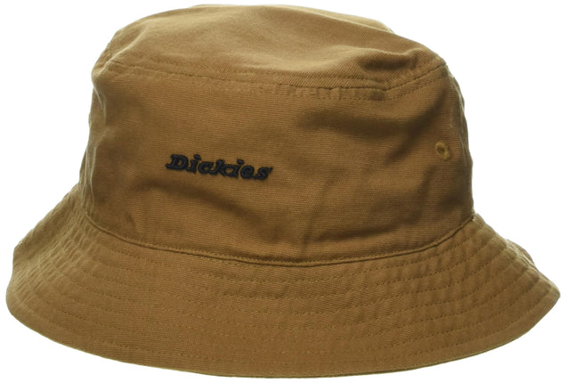 Dickies Men's Script Logo Canvas Bucket Hat, Brown