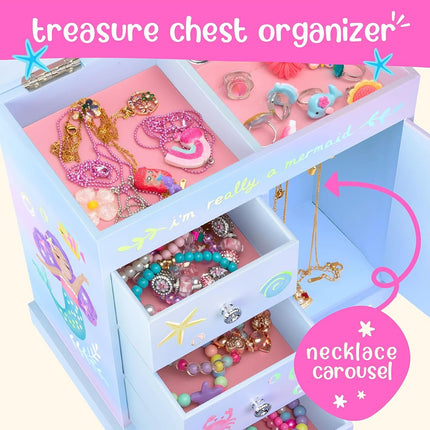 Giggle & Honey® Musical Mermaid Jewellery Box for Girls