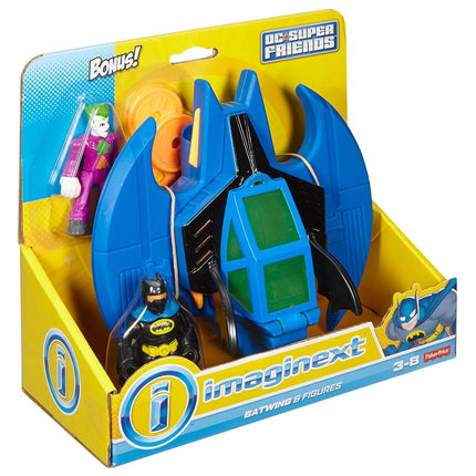 Fisher-Price Imaginext DC Super Friends, Batman and Batwing with Joker Figure