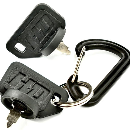 (2 Pack) HD Switch Ignition Switch Key Set replaces Toro Exmark 63-8360, 103-2106, 1-603511, 62-7770 Titan Z-Master Lazer Z, Turf Ranger Navigator, Turf Tracer X-Series Metro + FREE Carabiner Keychain