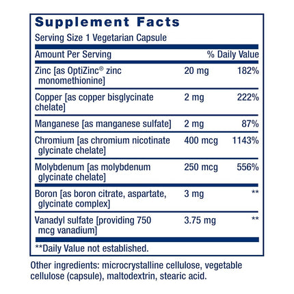 Life Extension Only Trace Minerals, 90 vegetarian capsules