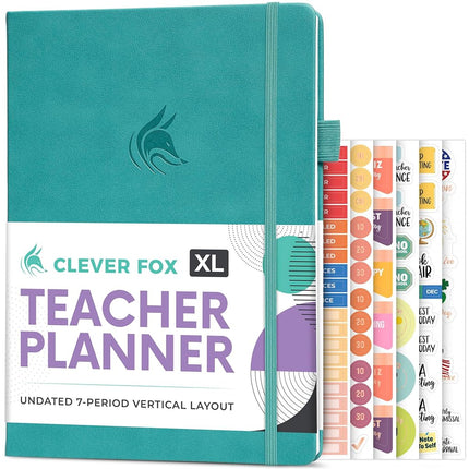 Clever Fox Teacher Planner – School Year Planner w