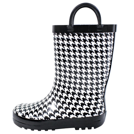 Hudson Baby Unisex-Child Rain Boot, Houndstooth, 1