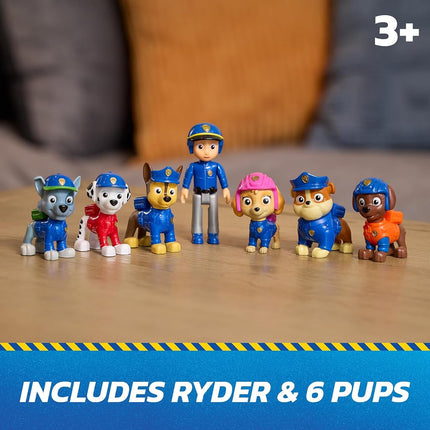 Paw Patrol Search & Rescue Team Pack with 7 Collectible Action Figures, Including Ryder and 6 Pups, Kids Toys for Boys and Girls Ages 3 and Up