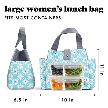 Fit+Fresh Westport Adult Insulated Lunch Bag women love as a Lunchbox, Lunch Tote - Cute Small Lunch Box For Women, Lunch box men, lunch bags women, insulated lunch box, lunch boxes, adult lunch, Aqua