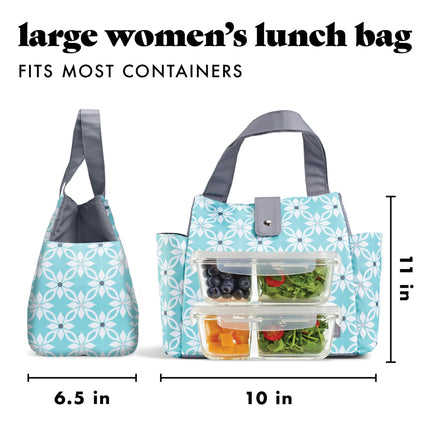 Fit+Fresh Westport Adult Insulated Lunch Bag women love as a Lunchbox, Lunch Tote - Cute Small Lunch Box For Women, Lunch box men, lunch bags women, insulated lunch box, lunch boxes, adult lunch, Aqua