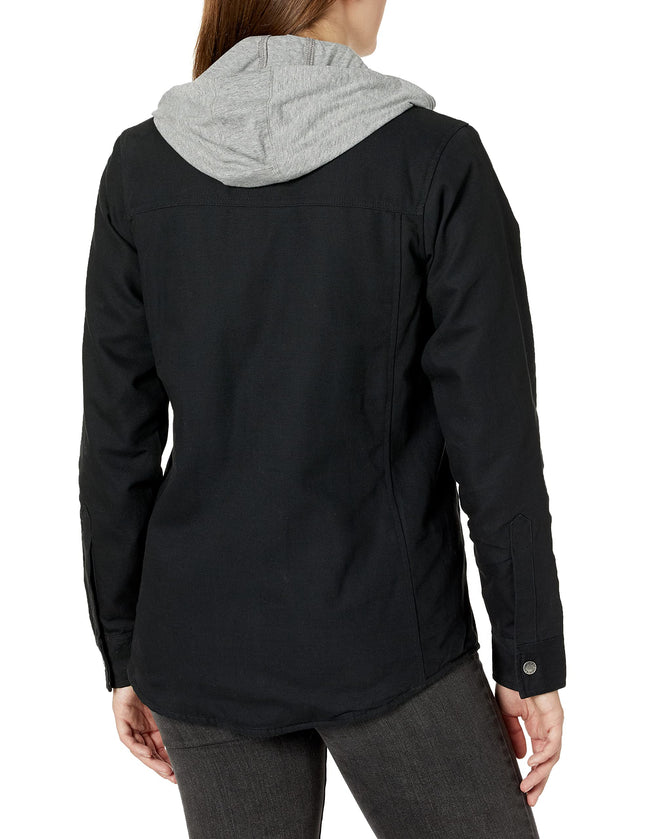 Chaqueta camisera con capucha Duck para mujer Dickies, Negro, XS