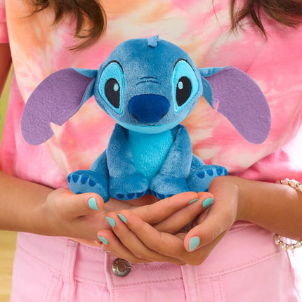Disney Stitch 7.5" Small Stitch Stuffed Animal - Floppy Ears, Soft & Huggable, Toy for Fans & Kids by Just Play
