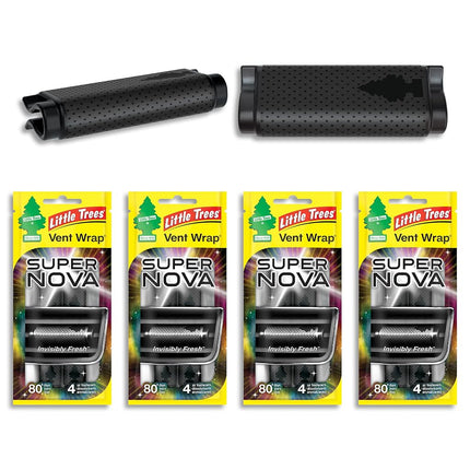 Ambientador de coche LITTLE TREES | Vent Wrap proporciona una fragancia duradera, ¡frescura invisible! | Supernova, 16 ambientadores