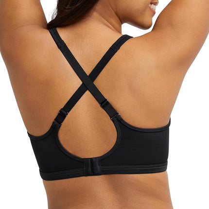 Bali Women's One Smooth U Lace Minimizer, Sujetador Convertible de Cobertura Total con Aros, Negro, 42DD
