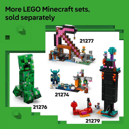 LEGO Minecraft Advent Calendar 2025 for 7+ Year Old Boys & Girls - Christmas Countdown Toy with 24 Surprises incl. Minifigures & Mini Builds - Gaming Gift - 21280